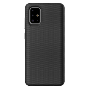 Triangle Shockproof Case with Anti Slip Grains for Samsung Galaxy A51 - Black