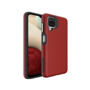 Triangle Shockproof Case with Anti Slip Grains for Samsung Galaxy A22 5G - Red