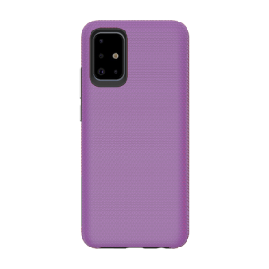 Triangle Shockproof Case with Anti Slip Grains for Samsung Galaxy A51 - Purple