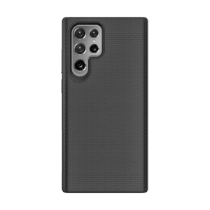 Triangle Shockproof Case With Anti Slip Grains for Samsung Galaxy S23 Ultra – Black