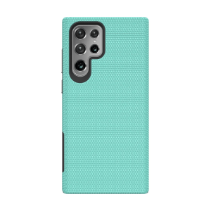 Triangle Shockproof Case with Anti Slip Grains for Samsung Galaxy S23 Ultra – Teal