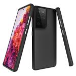 Triangle Shockproof Case with Anti Slip Grains for Samsung Galaxy S21 Ultra 5G - Black