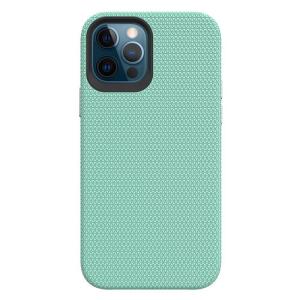 Triangle Shockproof Case with Anti Slip Grains for Apple iPhone 12 Pro Max - Mint