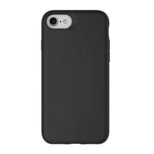 Triangle Shockproof Case with Anti Slip Grains for Apple iPhone 7/8/SE (2020)/SE (2022) - Black