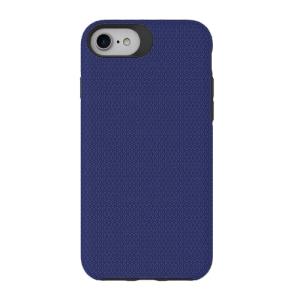 Triangle Shockproof Case with Anti Slip Grains for Apple iPhone 7/8/SE (2020)/SE (2022) - Navy Blue