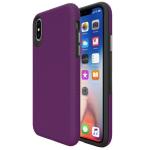 Triangle Shockproof Case with Anti Slip Grains for Apple iPhone XR - Deep Purple
