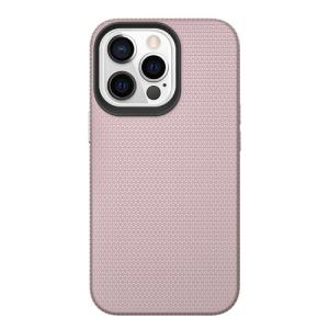 Triangle Shockproof Case with Anti Slip Grains for Apple iPhone 13 Pro / 14 Pro - Rose Golden