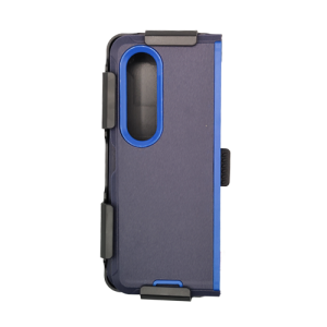 Triple Layer Protection Case & Belt Clip for Samsung Galaxy Z Fold 4 - Navy Blue