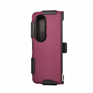 Triple Layer Protection Case & Belt Clip for Samsung Galaxy Z Fold 4 - Wine