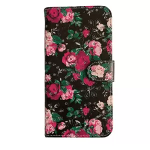 Printed Wallet Case for Samsung Galaxy S21 - Red Roses